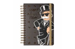 NOTEBOOK LINED COVER A5 BULLET MONOPOLY